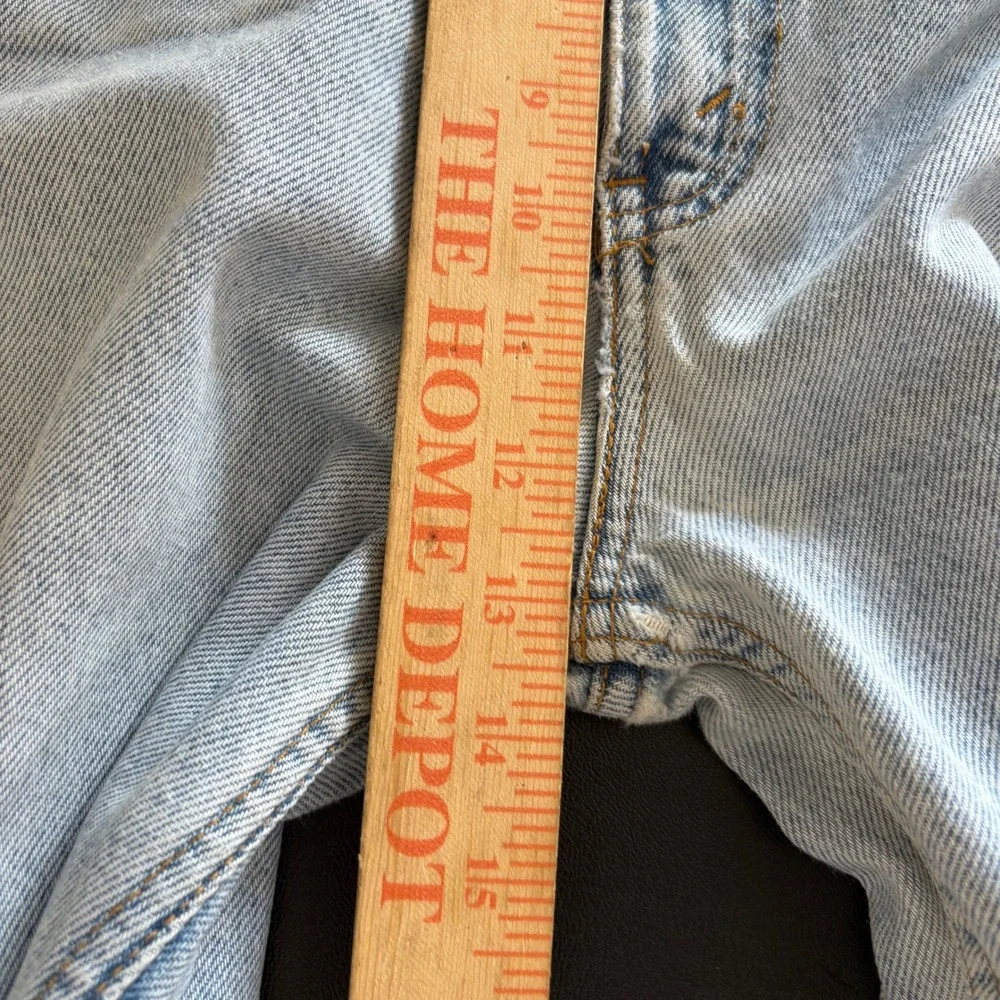 VTG 90s Levis 550 Relaxed Fit Tapered Leg Jeans Mens 42x32 Light Wash Orange Tab